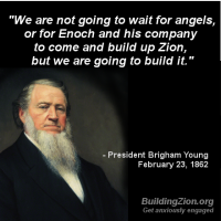 We are not going to wait for angels or for Enoch